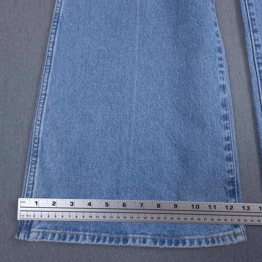 Wrangler Wanderer High Rise Flare Jeans Womens 29x30 (Fits 31x30) Wide Leg Denim - Picture 9 of 16